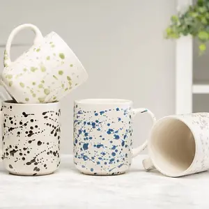 Siip Stoneware Splatter Blue Mug