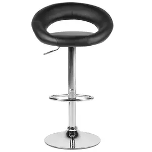 Cartwright Height Adjustable Swivel Bar Stool (Set of 2) Black