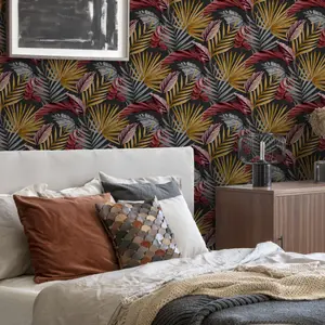 Superfresco Easy Flow Multicolour Leaves Smooth Wallpaper