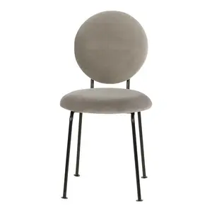 Medallion Upholstered Dining Chair Grey