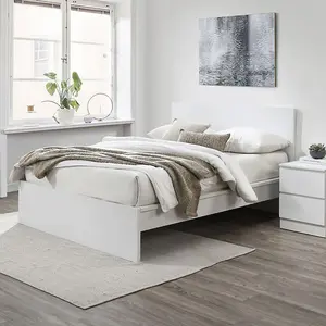 Birlea Oslo Double Bed Frame In White