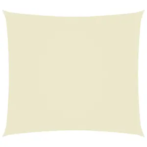 Berkfield Sunshade Sail Oxford Fabric Rectangular 2x3.5 m Cream