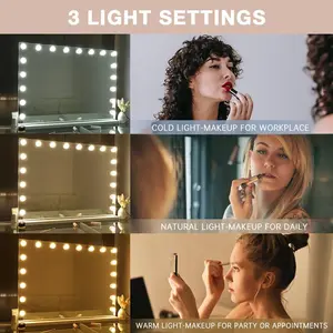 Vanity Rectangle Bluetooth LED Metal Mirror