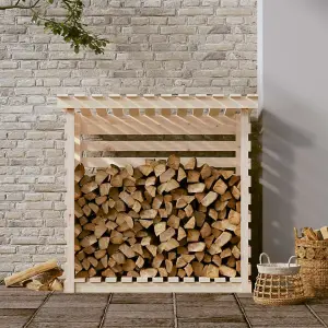 Berkfield Firewood Rack 108x73x108 cm Solid Wood Pine