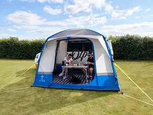 OLPRO Uno Breeze Inflatable Campervan Awning Blue & Grey