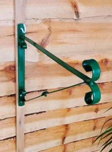 2 x 16 Inch Green Hanging Basket Bracket