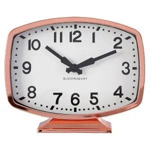 Interiors by Premier Baillie Rose Gold Finish Table Clock