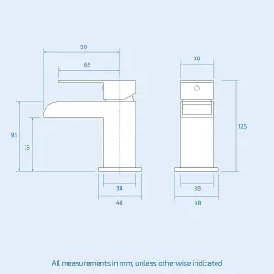 Nes Home 2 In 1 Compact Close Coupled Toilet and Basin Combo Space Saver with Waterfall Mono Mixer Tap