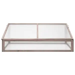 vidaXL Greenhouse Grey 110x58.5x39 cm Fir Wood