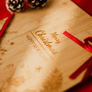 Merry Christmas Wooden Chopping Board