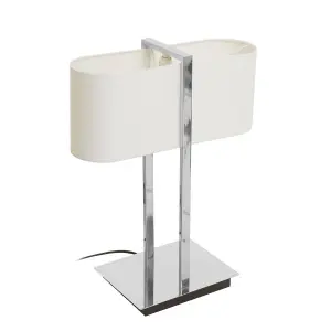 Interiors by Premier Lilian Chrome Finish Table Lamp