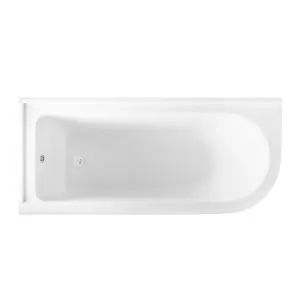 Trojan Baths Gloss White Roll-top Left-handed Traditional Shower bath (L)168.5cm (W)75cm