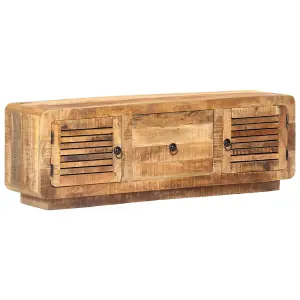 Berkfield TV Cabinet 120x30x40 cm Rough Mango Wood