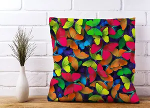 Rainbow Butterflies Cushions 45cm x 45cm