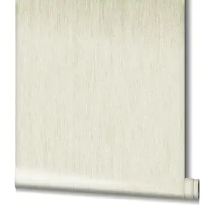 Galerie Air Collection White Slub Effect Shimmer Textured Wallpaper Roll