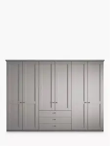 John Lewis Marlow 300cm Hinged Door Wardrobe With 3 Drawers