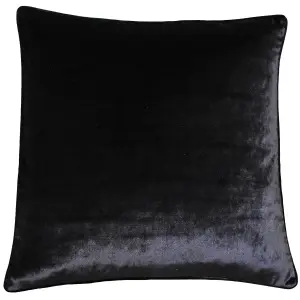 Paoletti Luxe Velvet Piped Polyester Filled Cushion