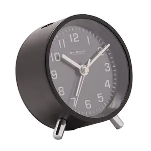 Analogue Alarm Tabletop Clock in Black