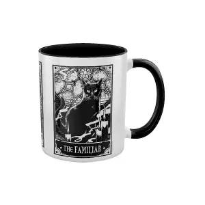 Deadly Tarot The Witch, The Cauldron & The Familiar Inner Two Tone Mug Black (One Size)