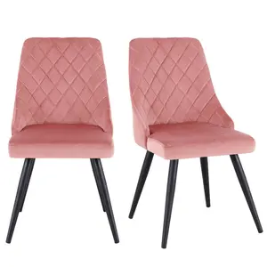 Clocher Upholstered Chair (Set of 2) Rosa