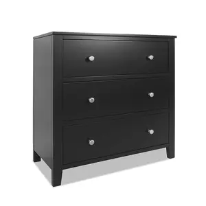 Brooklyn Black 3 Drawer Chest of Drawers