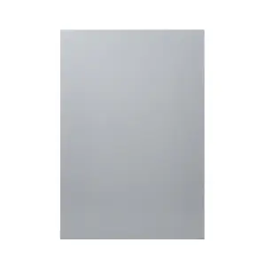 GoodHome Alisma High gloss grey Slab Tall appliance Cabinet door (W)600mm (H)867mm (T)18mm