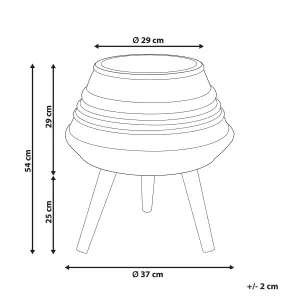 Elevated Plant Pot ATHAEA Ceramic Beige