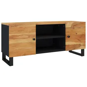 Berkfield TV Cabinet 105x33x46cm Solid Wood Acacia