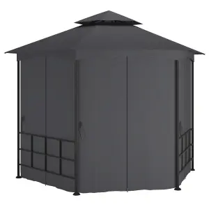 Berkfield Gazebo with Sidewalls 3.1x2.7 m Anthracite