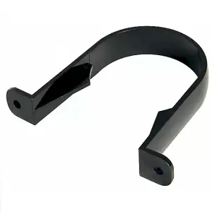 Aquaflow Black Round Downpipe Bracket - PACK OF 5