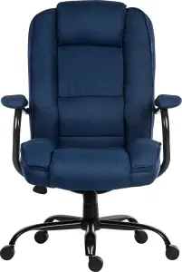 Goliath Duo Heavy Duty Executive Chair Ink Blue Fabric rated to 27 stone