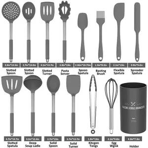 Benton Assorted Kitchen Utensil Set Grey