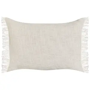 Set of 2 Cushions MABA Cotton Solid Off-White