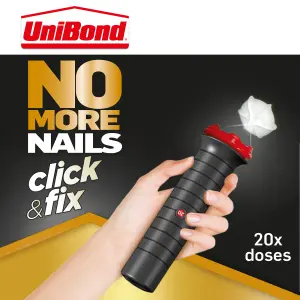 UniBond Click & Fix Solvent-free White Grab adhesive 30ml