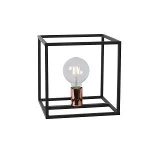 Lucide Arthur Modern Table Lamp - 1xE27 - Black