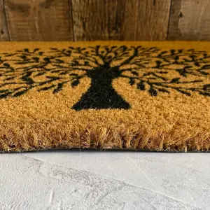 Tree of Life Indoor & Outdoor Coir Doormat