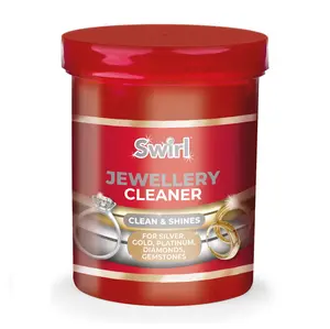 3x Liquid Jewellery Cleaner With Basket Cleans & Shines Silver Gold Diamonds 145ml