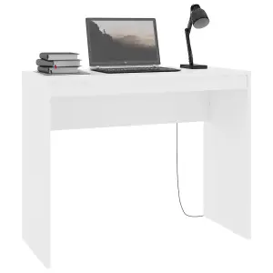 Berkfield Desk White 90x40x72 cm Engineered Wood