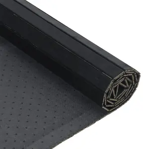 Rug Rectangular Black 70x500 cm Bamboo