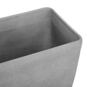 Flower Pot Stone Grey 74 x 32 x 45 cm BARIS