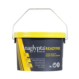 Ready Mixed Wallpaper Paste Adhesive Mix 5kg Anaglypta Added PVA Mould Resistant