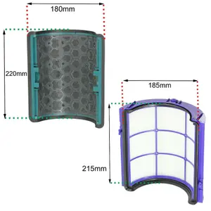 SPARES2GO Air Purifier Fan HEPA Filter Kit compatible with Dyson DP04 HP04 HP09 PH01 TP04 TP06