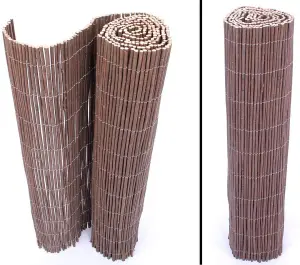 Natural Willow Garden Fence Screening Roll Privacy Border Sun Protection 1.8m x 4m