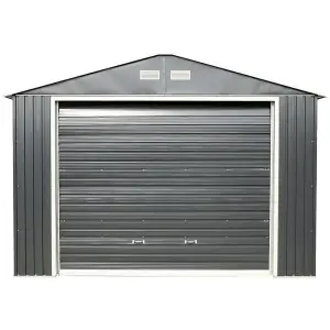 12 x 20 Metal Garage - Anthracite Grey (12ft x 20ft / 12' x 20' / 3.72m x 6.04m)