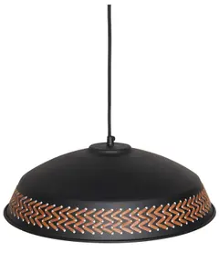 Metal Pendant Lamp Black MINILLAS