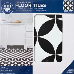 Floor Pops Starlight Self Adhesive Vinyl Floor Tiles Pack of 10 (0.93sqm)