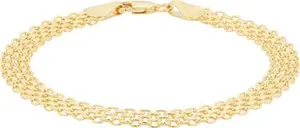 Goldsmiths 18Ct Yellow Gold Bismark Bracelet - Goldsmiths Bracelets