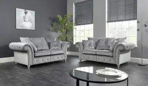 The Great British Sofa Company Kensington Pair of 2 Seater Velvet Sofas