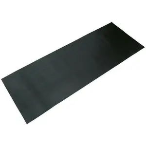 Durable 1000 x 2500mm Ribbed Workshop Mat - Slip Resistant Rubber for Maximum Safety