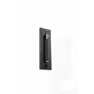 Enif Steel Black 1 Light Classic Wall Light